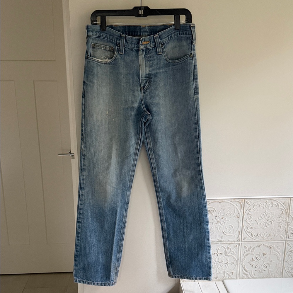 Carhartt Men's Straight Blue Jeans‎ size 32x30 utility work grunge streetwear